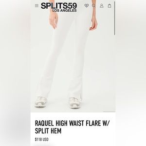 RAQUEL HIGH WAIST FLARE W/ SPLIT HEM